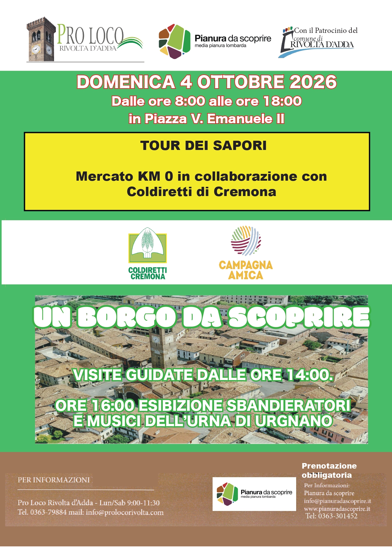 UN BORGO DA SCOPRIRE & TOUR DEI SAPORI A RIVOLTA D'ADDA!